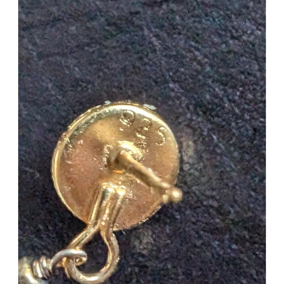 Vintage Gold Vermeil Pearl Earrings, Romantic Gift - Picture 9 of 10